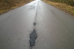 Tien paikkausta Harjavallassa